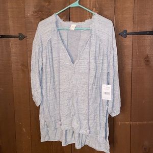 We the Free by Free People Gray Shirt, Sz S